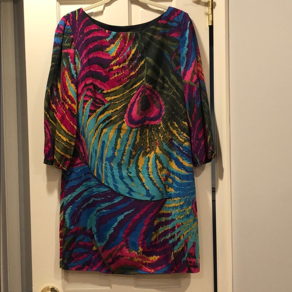 Trina Turk Peacock Shift Dress